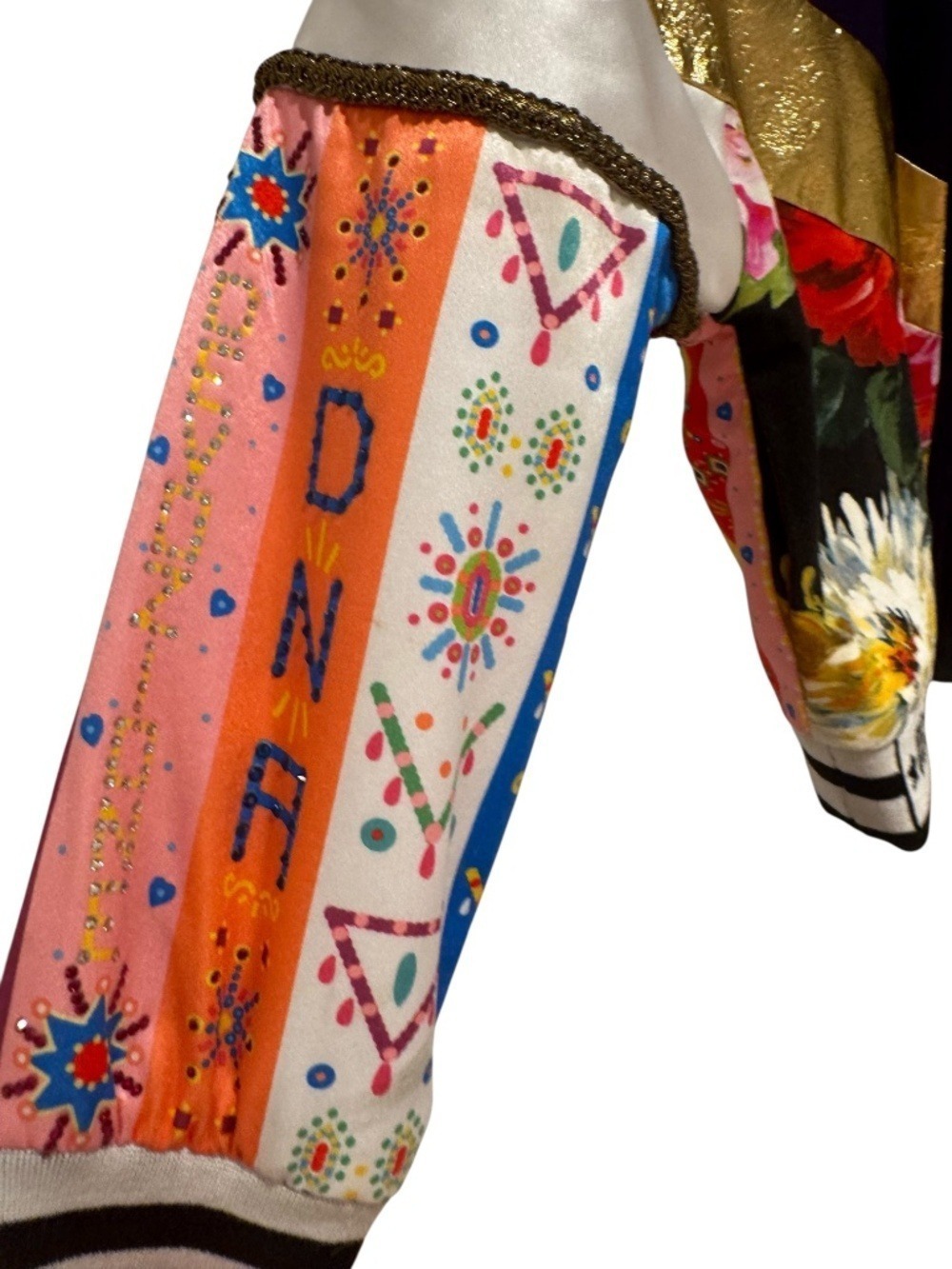 DOLCE & GABBANA DNA satin embellished floral bomber jacket - size 3 - Picture 4 of 10